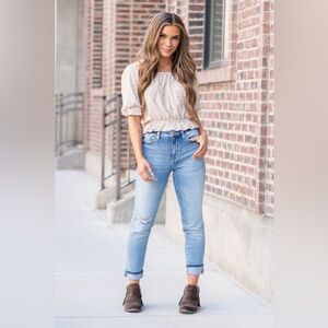 Kancan Clanton High Rise Mom Fit Jeans Size 29